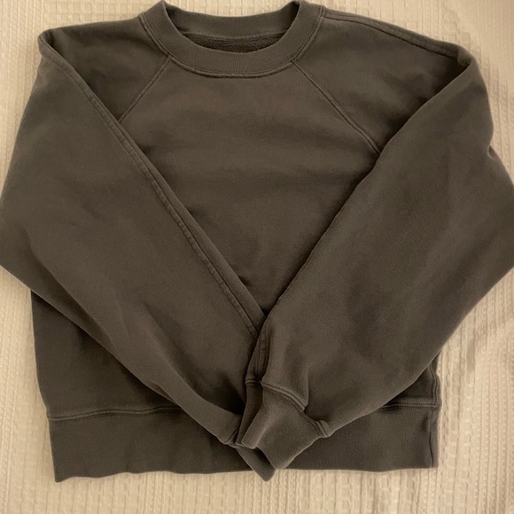 Abercrombie & Fitch Tops - Abercrombie & Fitch Dark Gray Crewneck Sweatshirt